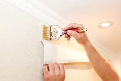 Pose de papier peint à Fescamps — revêtements muraux et toiles de verre